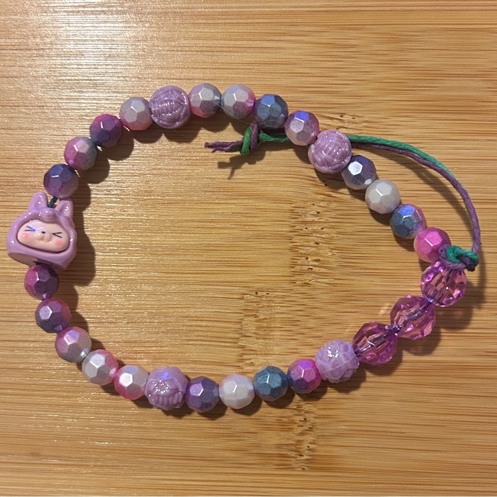 Zizi labubu phone charm wristlet